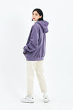 セイントペイン(SAINTPAIN) SP SAINT LOGO PIGMENT HOOD-PURPLE