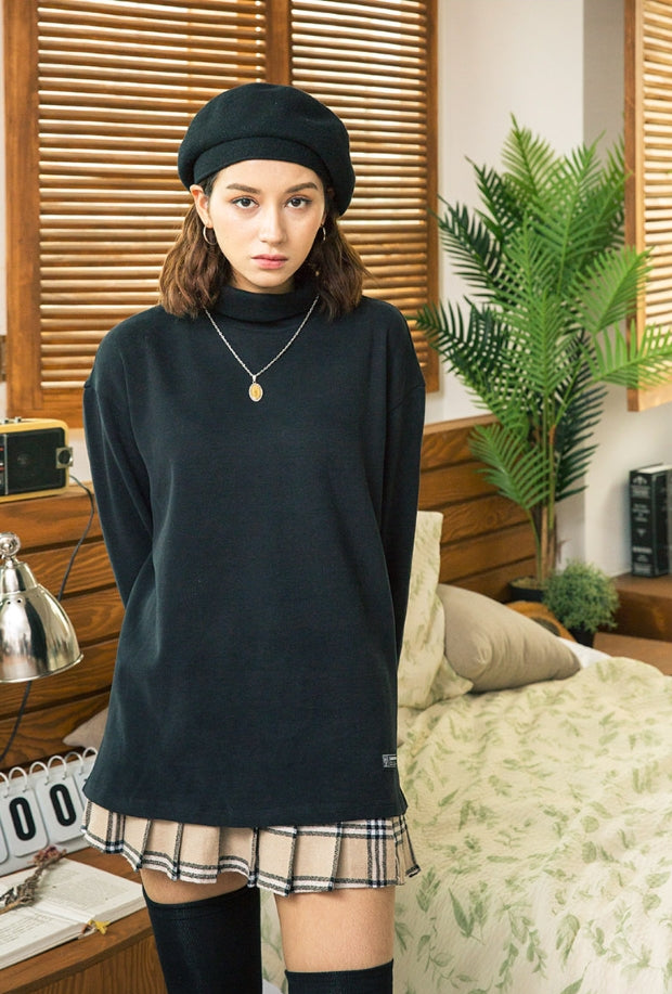 セイントペイン(SAINTPAIN)  SP OVERSIZED SOFT TURTLENECK-BLACK