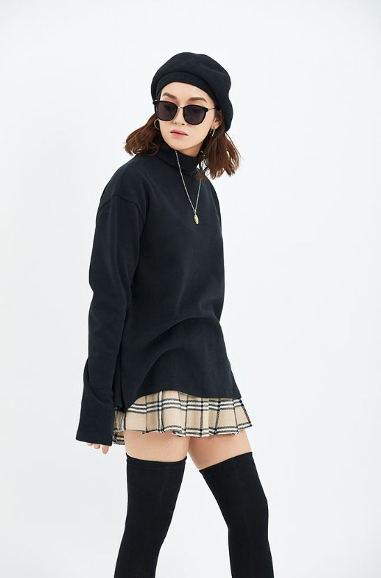 セイントペイン(SAINTPAIN)  SP OVERSIZED SOFT TURTLENECK-BLACK