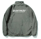 セイントペイン(SAINTPAIN)  SP OG LOGO REVERSIBLE FLEECE JACKET-BLACK