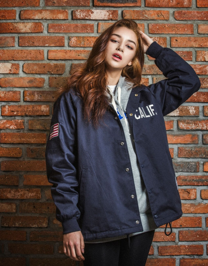 セイントペイン(SAINTPAIN)  SP CALIF COACH JKT-NAVY
