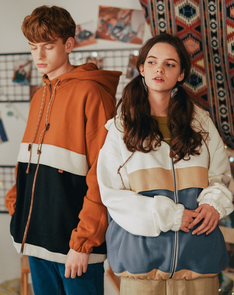 ダブルユーブイプロジェクト(WV PROJECT) MEMORY LINE HOOD ZIP-UP CAMEL JJOT7304