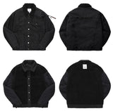 ダブルユーブイプロジェクト(WV PROJECT) LOOPI REVERSIBLE SHERPA DENIM JACKET BLACK CJOT7325