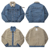 ダブルユーブイプロジェクト(WV PROJECT) LOOPI REVERSIBLE SHERPA DENIM JACKET BLUE CJOT7325