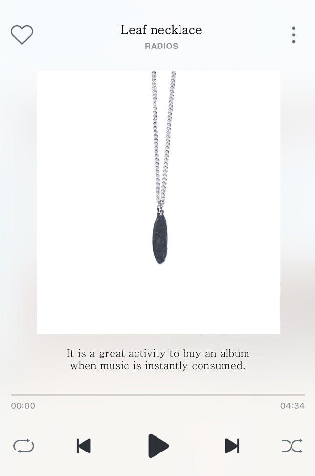 RA-DIOS(ラディオス)  Leaf necklace track.6