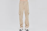 ロマンティッククラウン(ROMANTIC CROWN) PIN TUCK POCKET PANTS_BEIGE