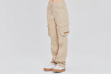 ロマンティッククラウン(ROMANTIC CROWN) PIN TUCK POCKET PANTS_BEIGE