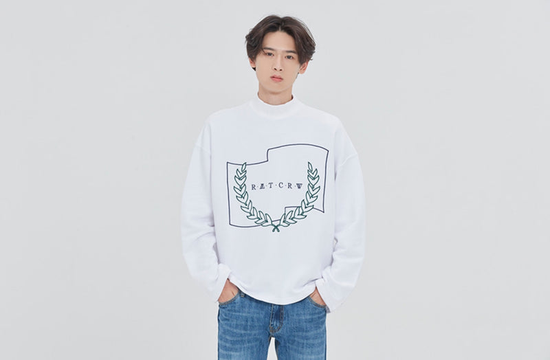 ロマンティッククラウン(ROMANTIC CROWN)   LAUREL CROWN TURTLENECK_WHITE