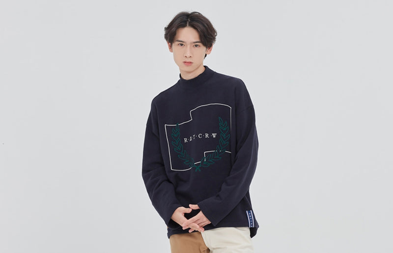 ロマンティッククラウン(ROMANTIC CROWN) LAUREL CROWN TURTLENECK_NAVY