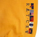 ロマンティッククラウン(ROMANTIC CROWN)RMTCRW FLAG LOGO HOOD_YELLOW