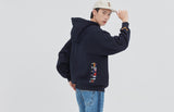 ロマンティッククラウン(ROMANTIC CROWN)RMTCRW FLAG LOGO HOOD_NAVY