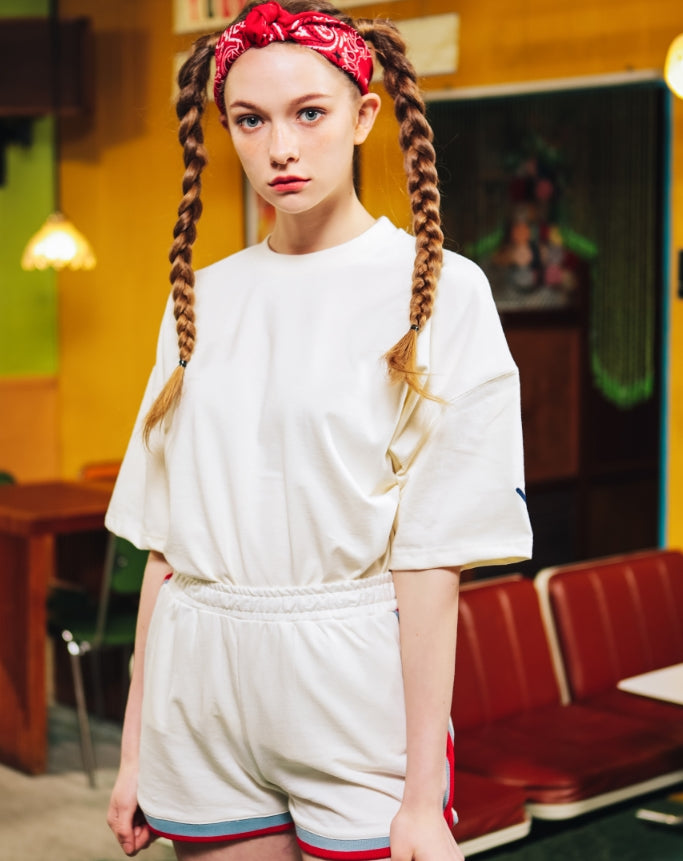 ダブルユーブイプロジェクト(WV PROJECT) BLEEZE SHORT T-SHIRTS JJST7166 (CREAM)