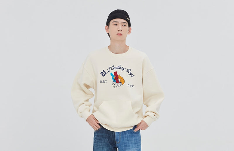 ロマンティッククラウン(ROMANTIC CROWN) BOYS CREWNECK_OATMEAL