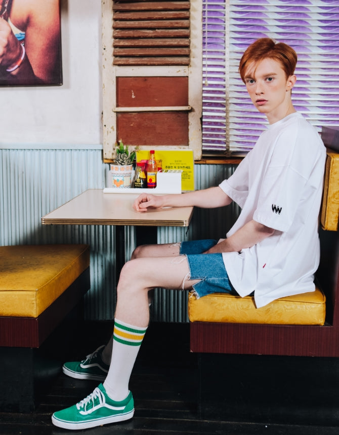 ダブルユーブイプロジェクト(WV PROJECT) BLEEZE SHORT T-SHIRTS JJST7166 (WHITE)