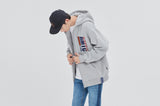 ロマンティッククラウン(ROMANTIC CROWN) RMTC LOGO HOOD ZIP UP_GREY