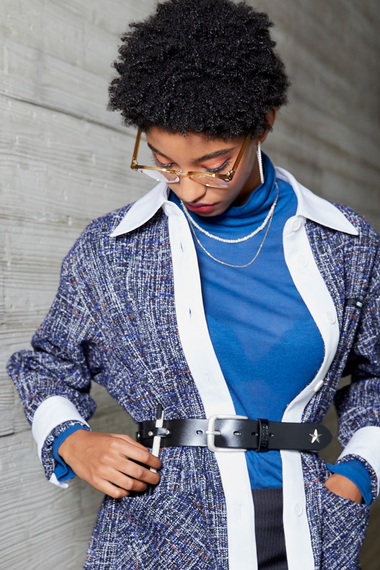 オクトーバーサード(Oct.3) Italian Cow Leather Pen Holder Belt [Black]