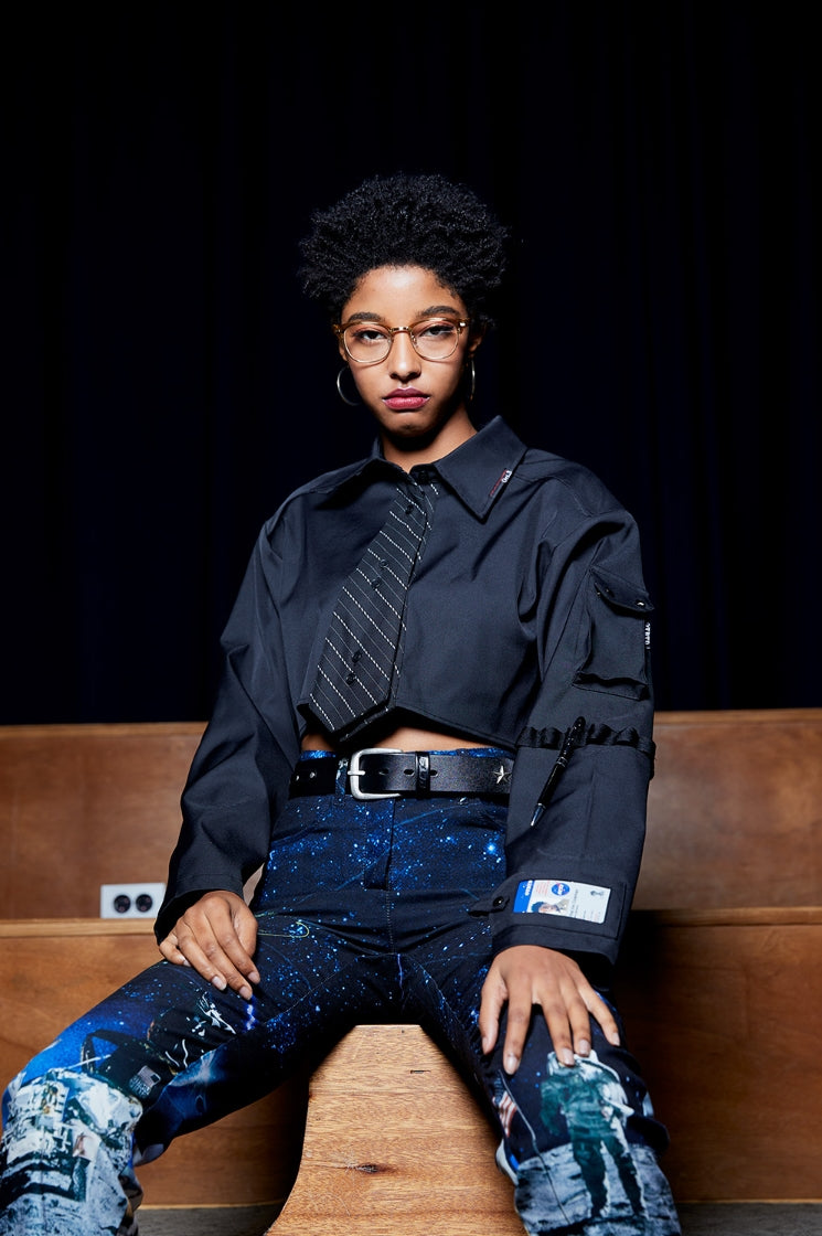 オクトーバーサード(Oct.3) NASA Printing Pants [Blue]