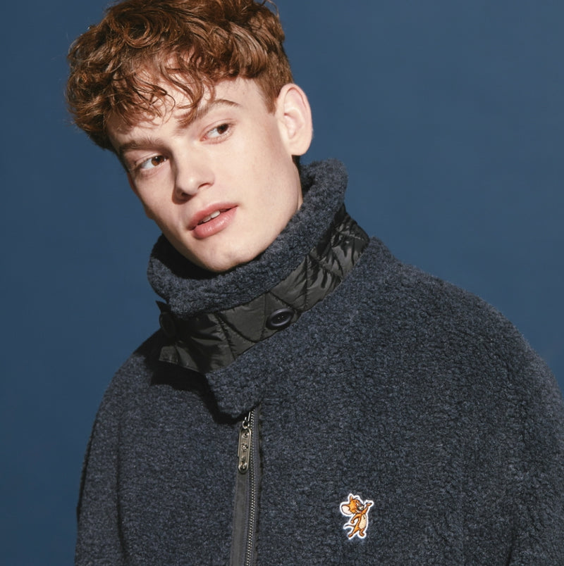 ステレオバイナルズ(Stereo Vinyls) [FW19 T&J] Boa Jacket(Chacoal)