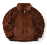 ステレオバイナルズ(Stereo Vinyls) [FW19 T&J] Faux Fur Jacket(Brown)