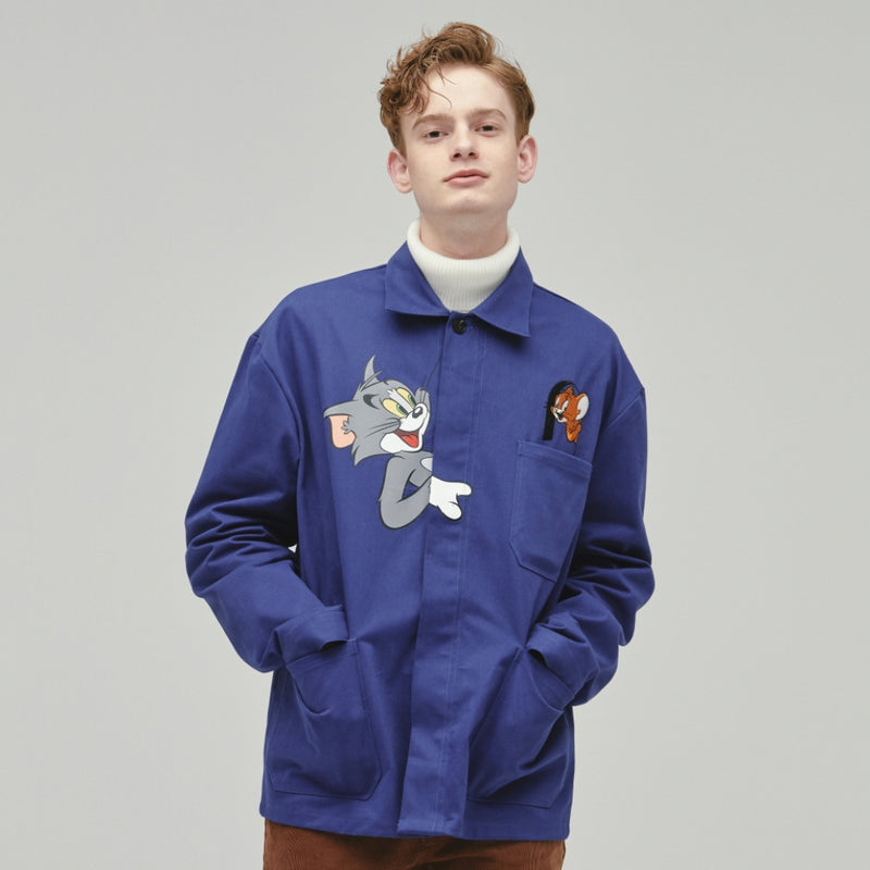 ステレオバイナルズ(Stereo Vinyls) [FW19 T&J] French Work Jacket(Blue)