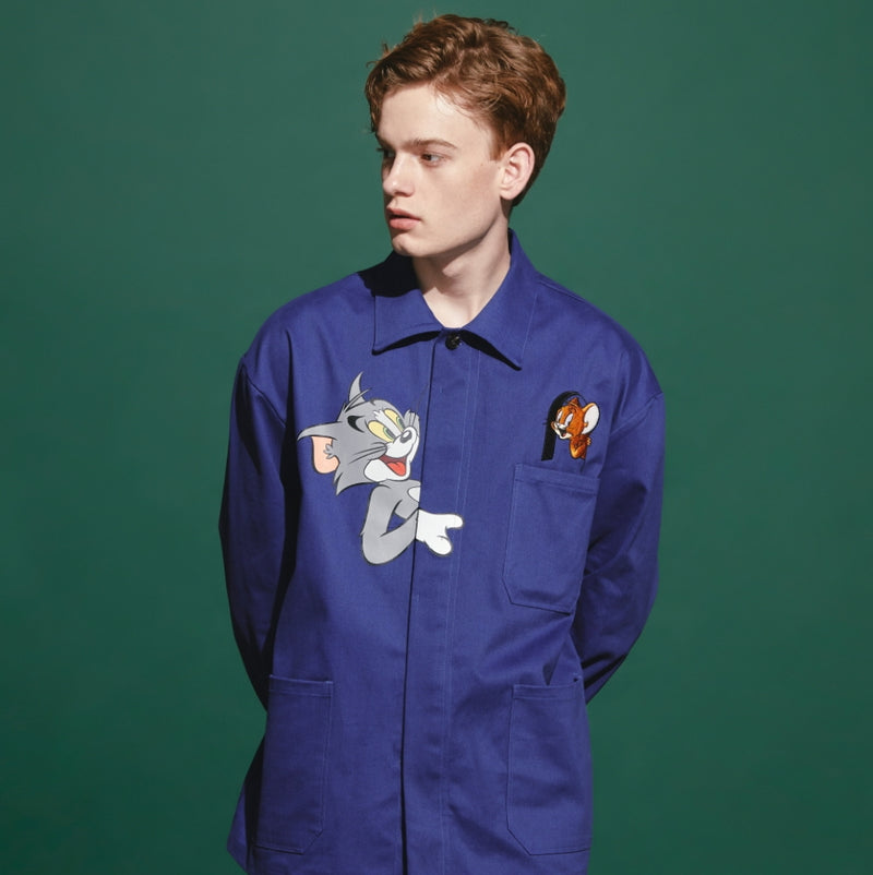 ステレオバイナルズ(Stereo Vinyls) [FW19 T&J] French Work Jacket(Blue)