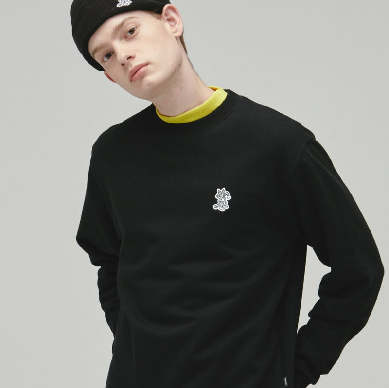 ステレオバイナルズ(Stereo Vinyls)  [FW19 T&J] One Point Sweatshirts(Black)