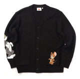 ステレオバイナルズ(Stereo Vinyls)  [FW19 T&J] Knit Cardigan(Black)