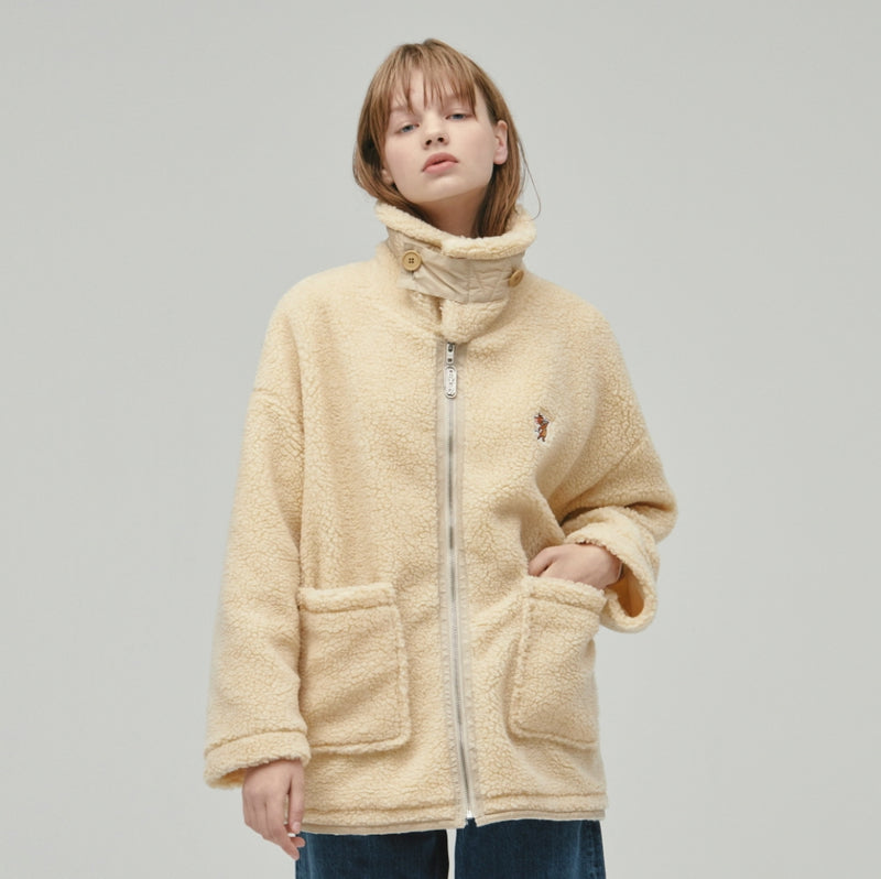 ステレオバイナルズ(Stereo Vinyls) [FW19 T&J] Boa Jacket(Beige)