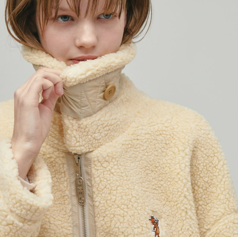 ステレオバイナルズ(Stereo Vinyls) [FW19 T&J] Boa Jacket(Beige)