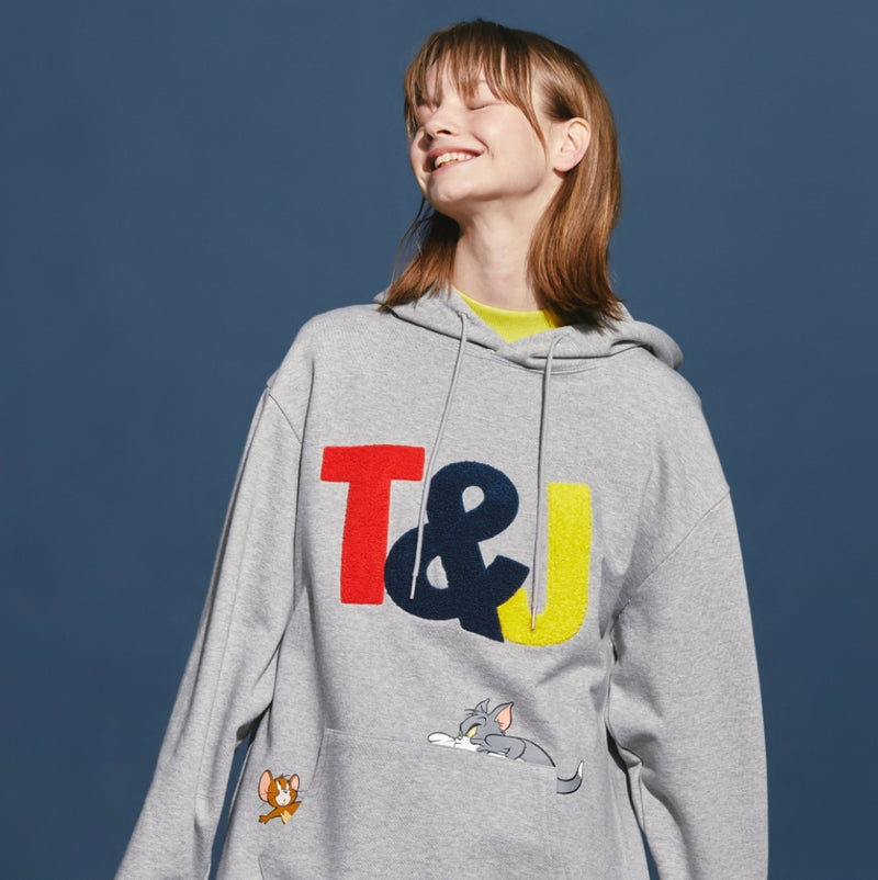 ステレオバイナルズ(Stereo Vinyls)   [FW19 T&J] Boucle Logo Hoodie(Malange Grey)