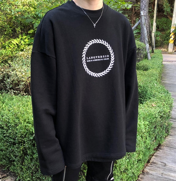 ランベルシオ(LANG VERSIO) 196 Logo printing man-to-man