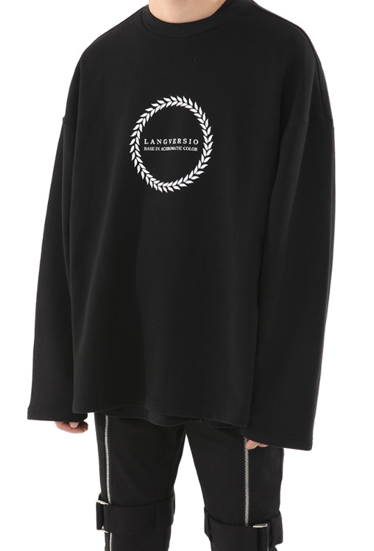 ランベルシオ(LANG VERSIO) 196 Logo printing man-to-man