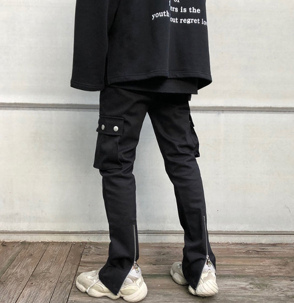 ランベルシオ(LANG VERSIO) 197 Back zip pocket black jeans