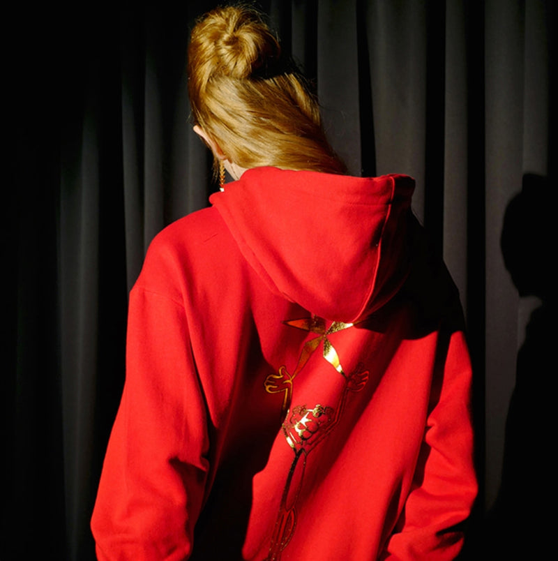 ステレオバイナルズ(Stereo Vinyls)  [FW19 Pink Panther] Trophy Hoodie(Red)