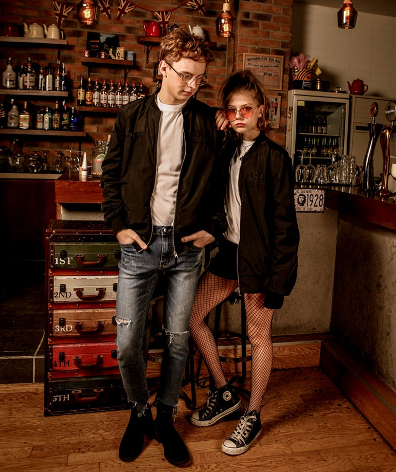 ユベスコ(UBESCO) Room Number Blouson Jumper Black MSOT8012