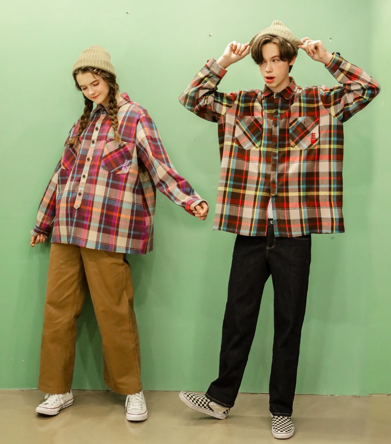 ユベスコ(UBESCO) BETTY CHECK BOX SHIRT MSLS8046