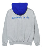 アクメドラビ(acme' de la vie) ADLV EFFECT HOODIE GREY/BLUE