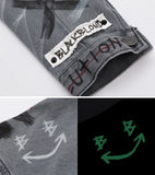ブラックブロンド(BLACKBLOND) BBD Brutal Graffiti Denim Jacket (Dark Gray)