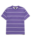 ダブルユーブイプロジェクト(WV PROJECT) TWO THIN STRIPE SHORT SLEEVE VIOLET JJST7090