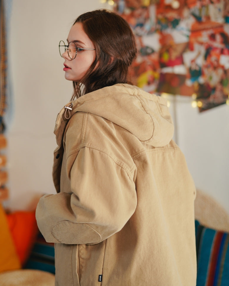 ダブルユーブイプロジェクト(WV PROJECT) TWOLL Hood jacket Beige JSOT7334