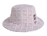 ベドインベド(BADINBAD) Tabs Logo bucket hat_White