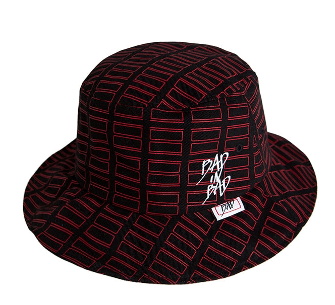 ベドインベド(BADINBAD) 	TABS LOGO BUCKET HAT_BLACK