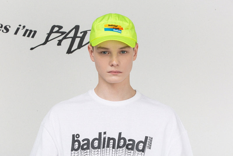 ベドインベド(BADINBAD)Logo Tape Camp Cap_Lime