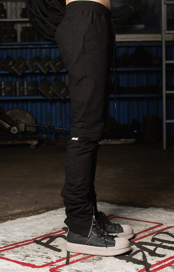 ベドインベド(BADINBAD) Drape washing pants_Black