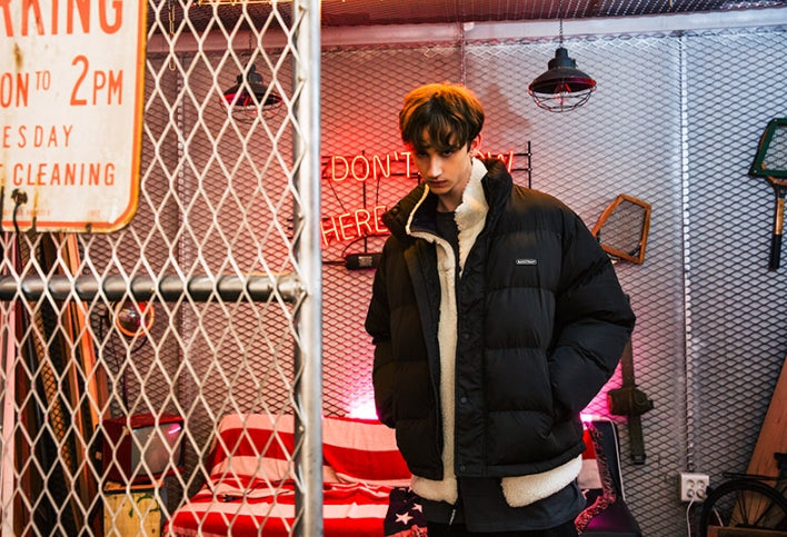 セイントペイン(SAINTPAIN)    SP SAINT LOGO DUCK DOWN PADDING-BLACK