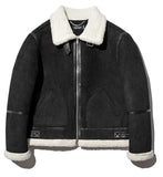 セイントペイン(SAINTPAIN)    SP TIDY SUEDE SHEARLING JKT-BLACK