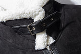 セイントペイン(SAINTPAIN)    SP TIDY SUEDE SHEARLING JKT-BLACK