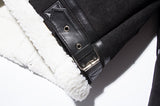 セイントペイン(SAINTPAIN)    SP TIDY SUEDE SHEARLING JKT-BLACK