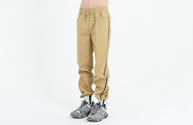 ベドインベド(BADINBAD)DOUBLENESS Logo Cotton Pants_Beige