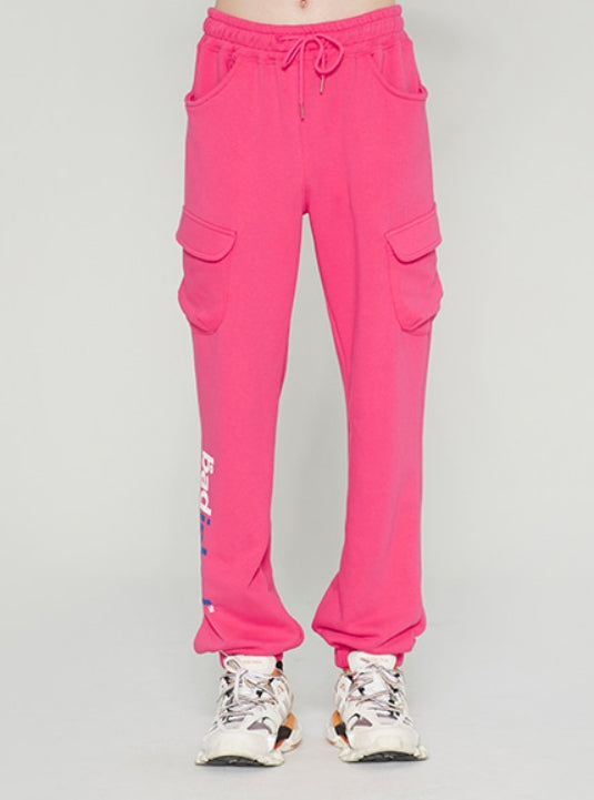 ベドインベド(BADINBAD)NEON POCKET SWEATPANTS_PINK